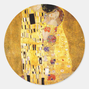 Gustav Klimt De Kiss Stickers