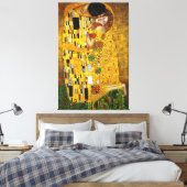 Gustav Klimt De Kus (1907-1908) Canvas Afdruk (Insitu (Slaapkamer))