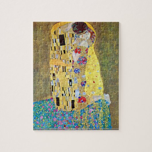Gustav Klimt - De kus 2 puzzel Legpuzzel (Verticaal)