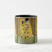 Gustav Klimt – De Kus – Aangepaste tekst Mok (Midden)