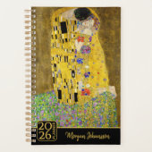 Gustav Klimt – De Kus – Aangepaste Tekst Planner (Voorkant)
