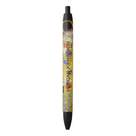 Gustav Klimt – De Kus – Aangepaste tekst Zwarte Inkt Pen