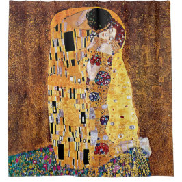 Gustav Klimt - De Kus - Art Nouveau Antiek Douchegordijn