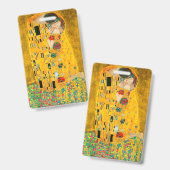 Gustav Klimt De Kus Badge (Voor- en achterkant)