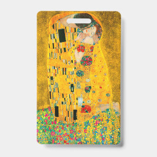 Gustav Klimt De Kus Badge