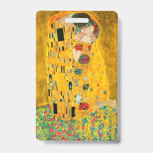 Gustav Klimt De Kus Badge (Voorzijde)