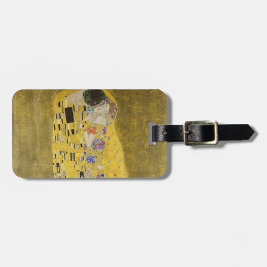 Gustav Klimt - De Kus Bagagelabel (Voorkant horizontaal)