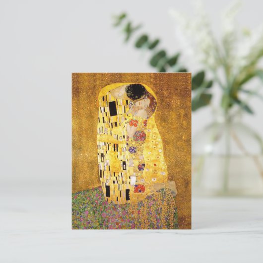 Gustav Klimt de "Kus " Briefkaart (Staand voorkant)