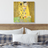 Gustav Klimt - De Kus Canvas Afdruk (Insitu (Slaapkamer))