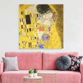Gustav Klimt - De Kus Canvas Afdruk (Insitu (Woonkamer))