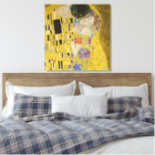 Gustav Klimt - De Kus Canvas Afdruk (Insitu (Slaapkamer))