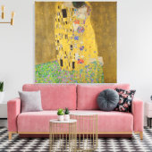 Gustav Klimt De Kus Canvas Afdruk (Insitu (Woonkamer))