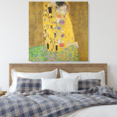 Gustav Klimt De Kus Canvas Afdruk (Insitu (Slaapkamer))