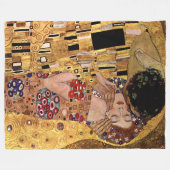 Gustav Klimt: De kus (detail) Fleece Deken (Voorkant (Horizontaal))