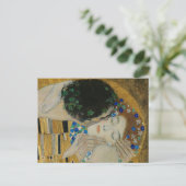 Gustav Klimt-De Kus (detail) | Gold Leaf Artwork Briefkaart (Staand voorkant)