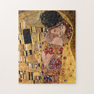 Gustav Klimt: De Kus (detail) Legpuzzel