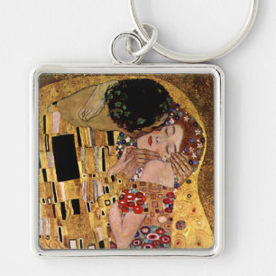 Gustav Klimt: De Kus (detail) Sleutelhanger
