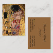 Gustav Klimt: De Kus (detail) Visitekaartje (Voorkant / Achterkant)