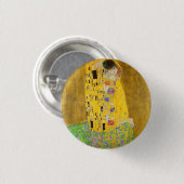 Gustav Klimt De Kus Fijne Kunst Ronde Button 3,2 Cm (Voorkant /achterkant)
