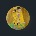 Gustav Klimt De Kus Fijne Kunst Ronde Button 3,2 Cm<br><div class="desc">Gustav Klimt De Kus Fijne Kunst Knop</div>