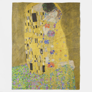 Gustav Klimt - De Kus Fleece Deken