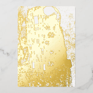 Gustav Klimt - De Kus Folie Feestdagenkaart