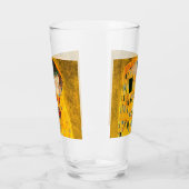 Gustav Klimt De Kus Glas (Links)