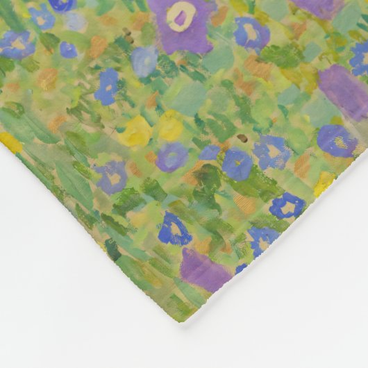 Gustav Klimt-De Kus | Gold Leaf Artwork Fleece Deken (Hoek)