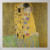 Gustav Klimt-De Kus | Gold Leaf Artwork Poster (Voorkant)