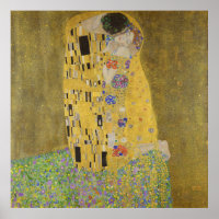 Gustav Klimt-De Kus | Gold Leaf Artwork