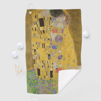 Gustav Klimt De Kus Golfhanddoek
