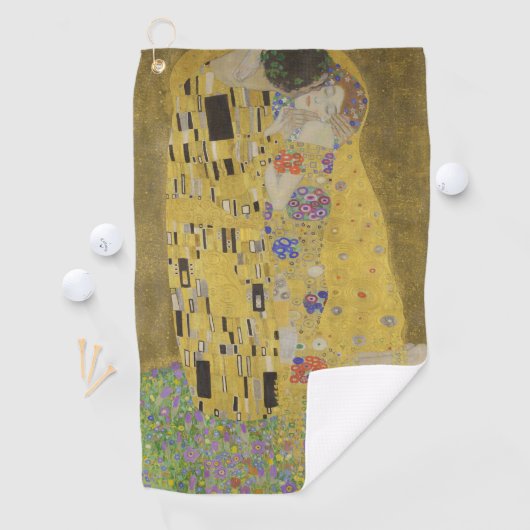 Gustav Klimt De Kus Golfhanddoek (Insitu)