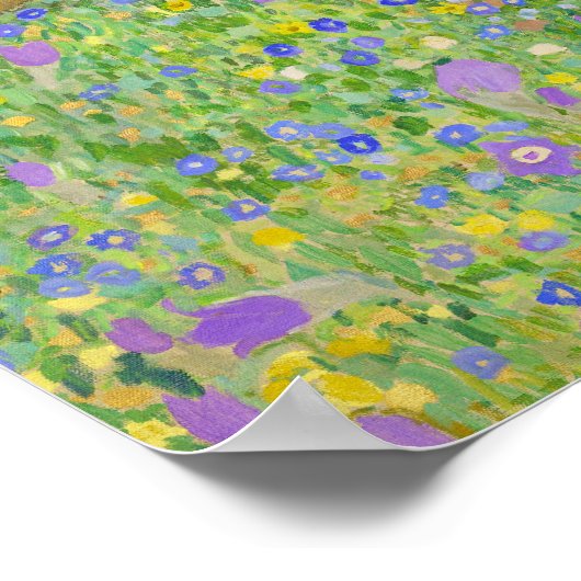 Gustav Klimt de kus-herstelde levendige kleur Poster (Hoek)