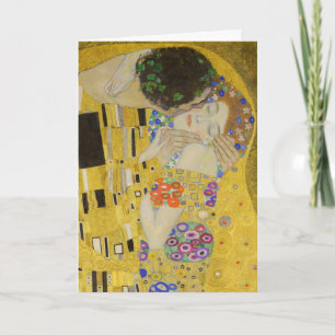 Gustav Klimt - De Kus Kaart