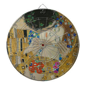 Gustav Klimt De Kus Klassiek Schilderij Dartbord