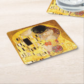 Gustav Klimt De Kus Klassiek Schilderij Kartonnen Onderzetters (Schuin)