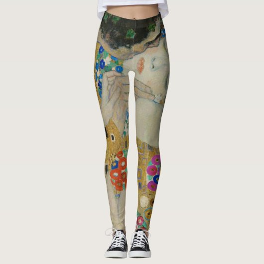 Gustav Klimt De Kus Leggings (Voorkant)
