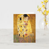Gustav Klimt De Kus Note Kaart (Gele Bloem)