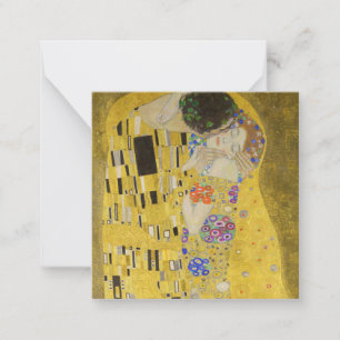 Gustav Klimt - De Kus Notitiekaartje