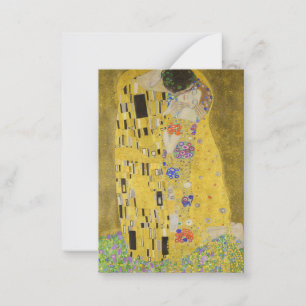 Gustav Klimt - De Kus Notitiekaartje