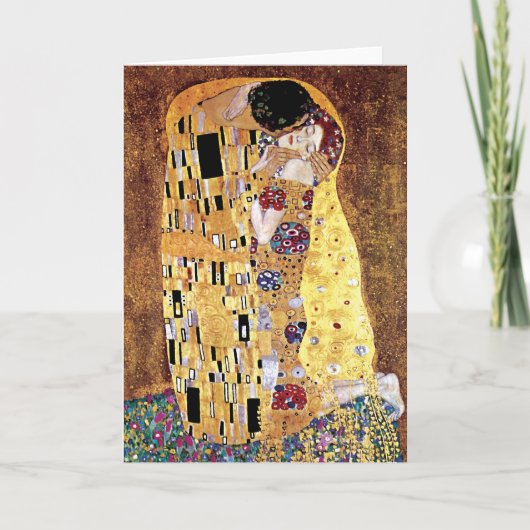 Gustav Klimt - De Kus - Oude Kunst Nieuwe Stijl Kaart (Voorkant)