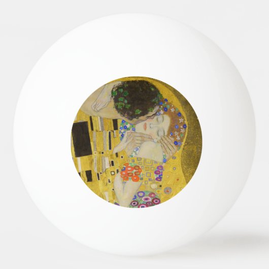 Gustav Klimt - De Kus Pingpongbal (Voorkant)