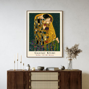 Gustav Klimt De Kus Poster Art Nouveau