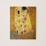 Gustav Klimt de kus Puzzle Legpuzzel<br><div class="desc">Gustav Klimt The Kiss puzzle. Schilder van kunststofolie op doek van 1907-1908. De Kus is het bekendste schilderij van Gustav Klimt,  een prachtig werk dat de hoogte van zijn gouden periode weergeeft. Een perfect cadeau voor liefhebbers van het Oostenrijkse symboliek,  Gustav Klimt,  en mooie kunst.</div>