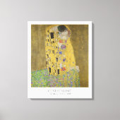 Gustav Klimt De Kus Schilderij - Beroemd Klassiek Canvas Afdruk (Voorkant)