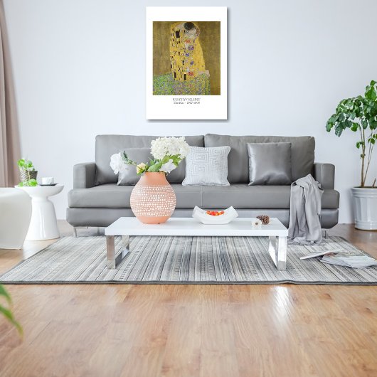 Gustav Klimt De Kus Schilderij - Beroemd Klassiek Canvas Afdruk