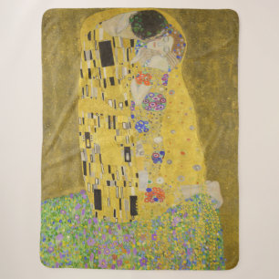 Gustav Klimt - De Kus Sherpa Deken