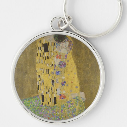 Gustav Klimt De Kus Sleutelhanger (Voorkant)