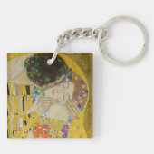 Gustav Klimt - De Kus Sleutelhanger (Achterkant)