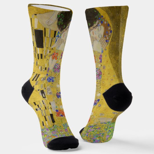 Gustav Klimt - De Kus Sokken (Gebogen)